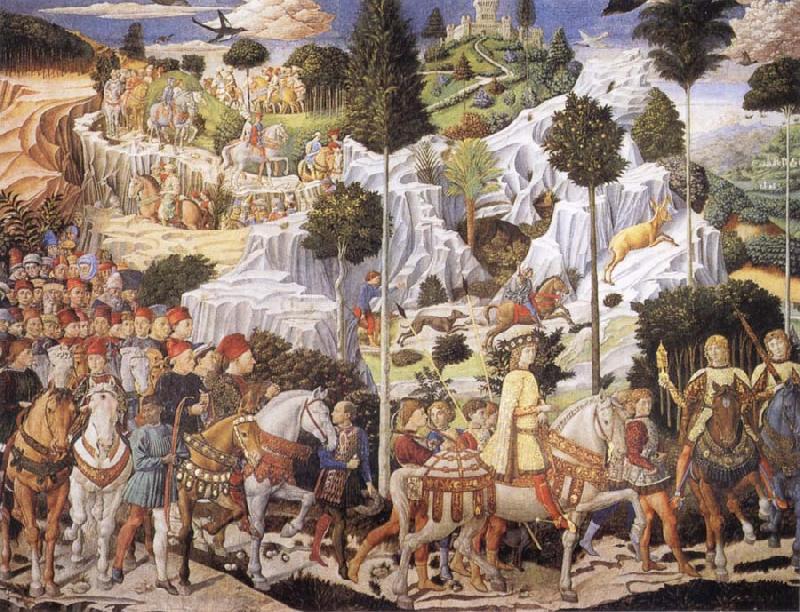 Benozzo Gozzoli Procession of the Magi oil painting image